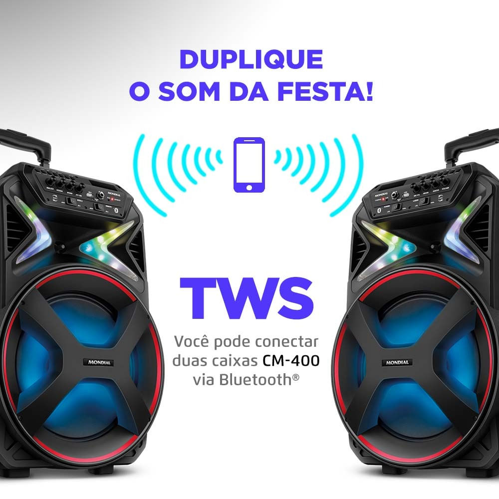 [MEGA PROMOÇÃO] - Caixa Amplificada Mondial CM-400