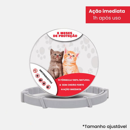 SafePet - Colar Anti Parasitas Premium [8 meses de proteção]