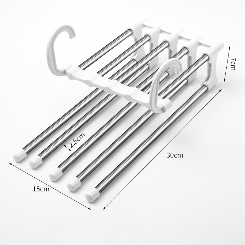 Cabide Retrátil Mágico Compre 1 Leve 3 - Triplo de Espaço, Triplo de Organização - Transforme Seu Armário!