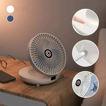 Mini Ventilador Power Fresh 3 em 1: Dobrável, Portátil e Potente - A Brisa Que Viaja Com Você!