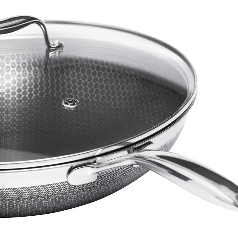 PANELA WOK EM AÇO INOX 34 CM HIVE