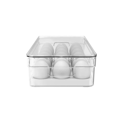 Organizador de Ovos Clear Fresh Natural 18 Ovos