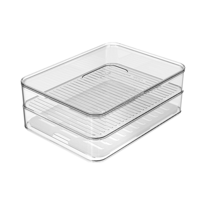 Organizador Porta Frios Duplo Clear Natural