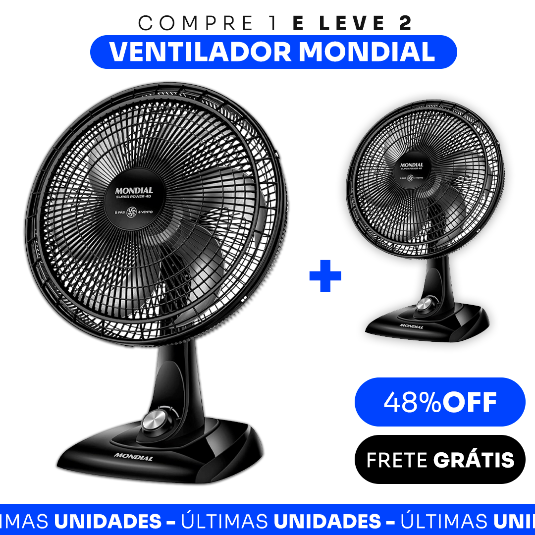 [COMPRE 1 LEVE 2] - Ventilador Turbo + BRINDE EXCLUSIVO - PROMOÇÃO BLACK FRIDAY