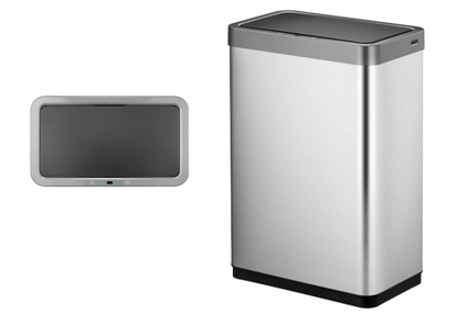 Lixeira Automática 50 Litros Inox Com Sensor Ecofly